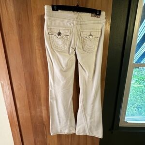 True Religion white pants size 28